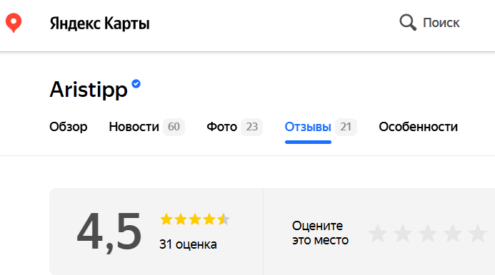 aristipp отзывы